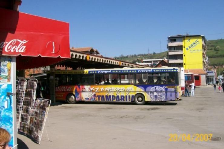 der Busbahnhof Novi Pazar