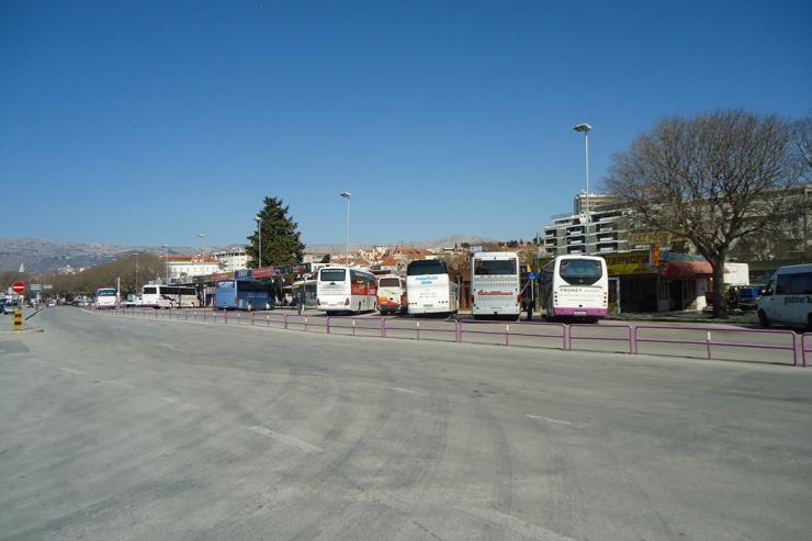 der Busbahnhof Split